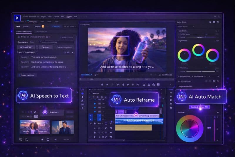 Adobe Premiere Pro AI editing interface