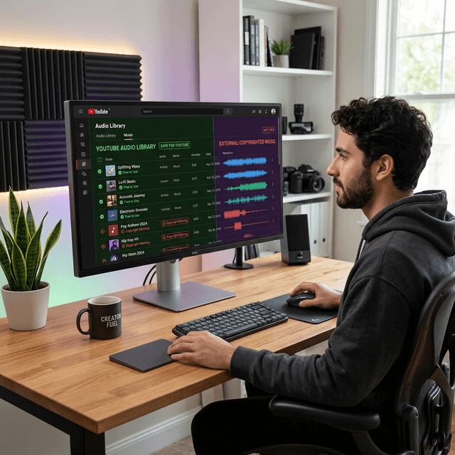 YouTube Audio Library copyright-free music guide for creators