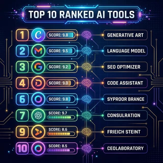 AI scriptwriting tools comparison ranked list showing top 10 tools for YouTube creators in 2026