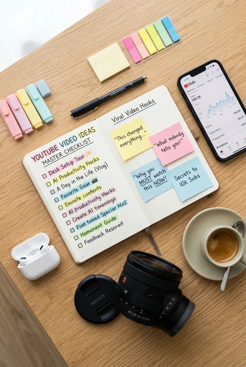 YouTube Video Ideas Master Checklist for 2026 Creators